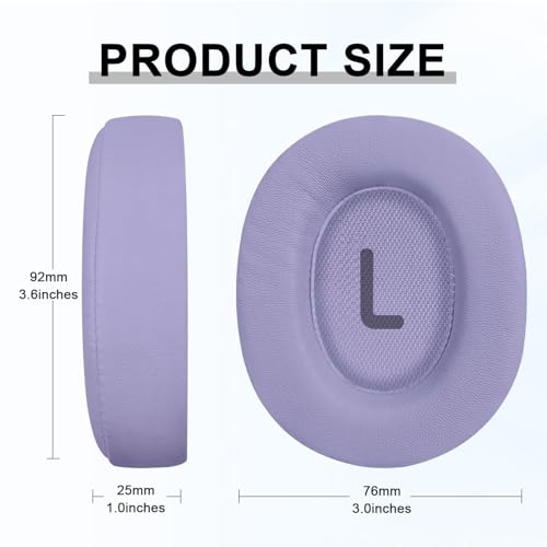 Replacement Ear Pads for JBL Tune 700(700BT)/710(710BT)/720(720BT)/750(750BT,750BTNC)/760(760NC)/770(770NC) Headphones, Headset Ear Cushions, Headset Earpads, Ear Cups Cover (Purple) - color: Purple