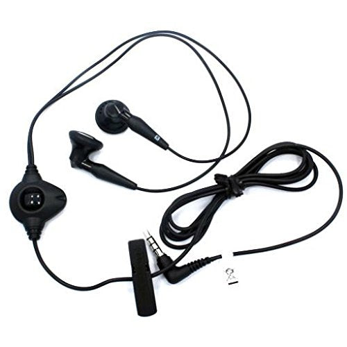 Compatible with Stylo 4 Plus - Headset OEM 3.5mm Handsfree Earphones Dual Earbuds Headphones Earpieces w Mic Stereo Wired [Black] Works with LG Stylo 4 Plus