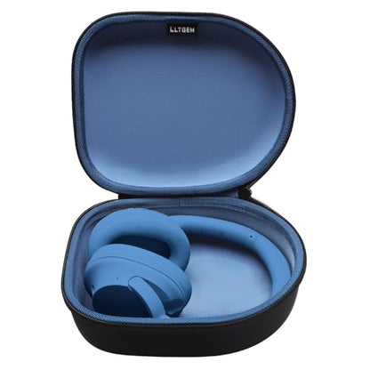 Case for Audio-Technica ATH-M20x/Raycon/JBL/Sony/Anker Headphone Blue | Carrying Travel Headphone Case Hard Shell for Over Ear Headphone - color: Black+Blue