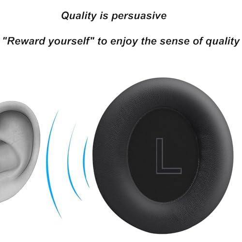 Replacement Ear Pads for Anker Soundcore Life Q30 / Q35 Bluetooth Headphone, Headphones Ear Cushions Covers for Anker Soundcore Life Q30BT / Q35BT Headset Accessories Ear Cups Repair Part-Black