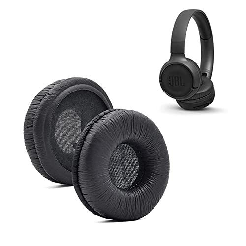 Earpads for Tune 600 BTNC 500BT T450, Replacement Ear Cushion Pads with Protein Leather and Memory Foam for Tune T450BT 500 JR300 Wireless Headphones, Pack of 2, Black - color: Black