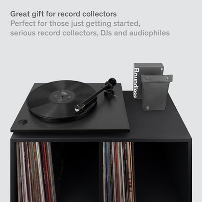 Boundless Audio Vinyl Record Cleaning Kit - 5-in-1 Brushes, Solution & Bag - size: 5 pc