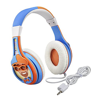 Blippi Kids Headphones with 3.5mm Audio Jack, Wired Headphones for School, Home or Travel (Blippi) - color: Blippi