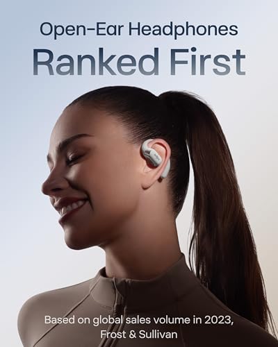 SHOKZ OpenFit 2+ Open-Ear Earbuds, Grey, Dolby Audio,Wireless Charging | Soft Ear Hooks； IP55 Water-Resistant; USB-C Fast Charging；48H Playtime; Gym/outdoor/home use - color: Grey, style: Dolby Audio / USB-C&Wireless