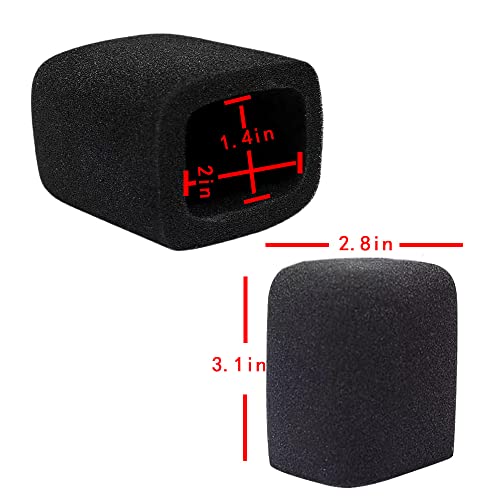custom microphone cover Windshield foam cover microphone isolation shield Anchor Interview Headphones Windproof (rectangle) - size: rectangle
