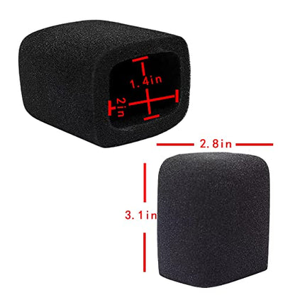custom microphone cover Windshield foam cover microphone isolation shield Anchor Interview Headphones Windproof (rectangle) - size: rectangle