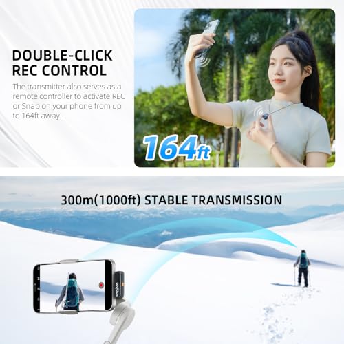 GODOX Cube-SL Wireless Lavalier Microphone System | 48kHz 24-bit Audio, Float Recording, 1000ft Range, 30H Battery, Lightning Receiver with Charging Case
