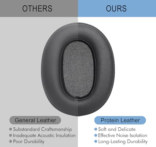 GVOEARS Ear Pads for Sony WH-XB900N / WH-CH710N / WH-CH720N - Black - color: Black
