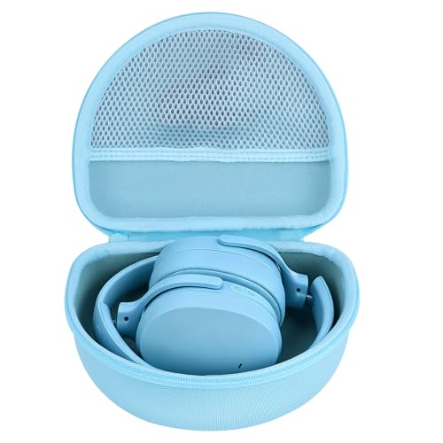 Case for Skullcandy Hesh Evo/Hesh ANC/Crusher ANC 2 Headphones | Hard Shell Shockproof, Portable Headphone Storage, Mesh Bag Organizer, Lightweight Travel - color: Baby Blue