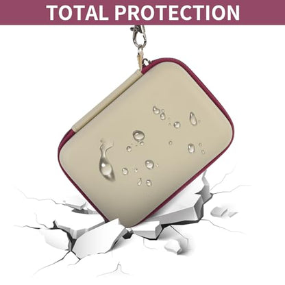 PAIYULE Travel Carrying Case for R36S RG353V RG353VS Handheld Game Console - color: Beige, style: For R36s