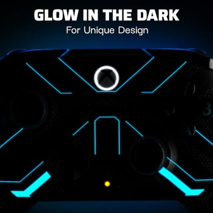 PDP Rematch Glow Enhanced Wired Controller for Xbox Series X|S & Xbox One - color: Titan Steel, style: Controller