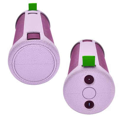 Travel Carrying Silicone Case for Ultimate Ears Boom 4 Portable Bluetooth Speaker,Protective Silicone Cover for UE Ultimate Ears Boom 4 Speaker (Light Purple) - color: Light Purple
