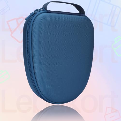 Lebakort Headphone Case Compatible with KVIDIO/TOZO/BERIBES/JLab/Raycon Over-Ear Headphones, Universal Portable Travel Organizer (Blue Case) - color: Blue Case