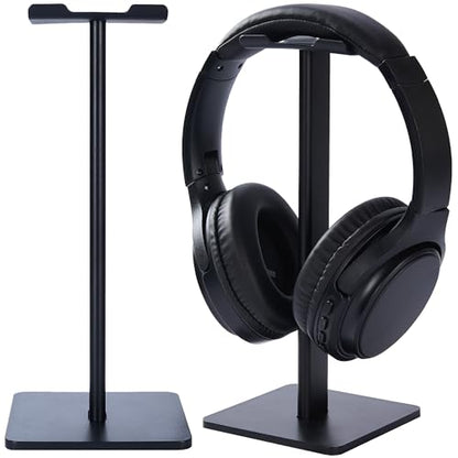Headphone Stand, U-Shaped Universal Headset Holder, Anti-Slip Base, Black