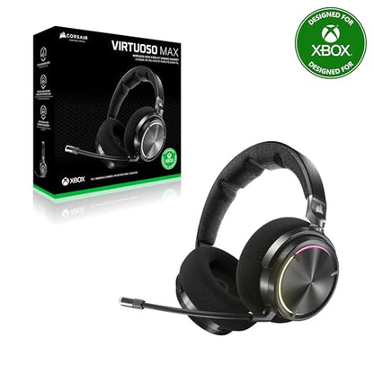 Corsair Virtuoso MAX Wireless Bluetooth Xbox PC Gaming Headset – Black