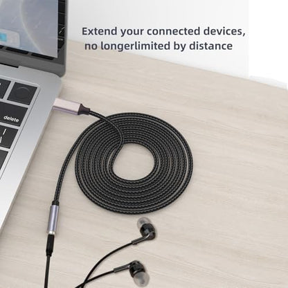 2 Pack 1M USB C to Headphone Jack Adapter,USBC to 3.5mm Headphone Cable | USBC to 3.5mm Audio Cable,Compatible with Phone 17 Pro Max/16/15,Samsung Galaxy S25 Ultra/S24/S23,Pixel,iPad Pro