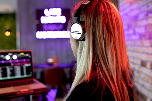 Numark HF125 Closed-Back DJ Headphones | 40mm Drivers, Comfortable Ear Pads, 3m Cable, Closed-Back Design, for Monitoring, Mixing and Audio Playback - style: HF125