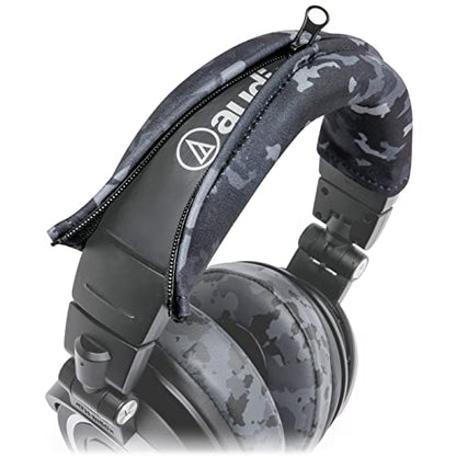 WC BandZ V2 - Headband Cover for Audio Technica ATH M50X & M50XBT | Made by Wicked Cushions | Also fits ATH M50, M40X & More, Machine Washable, No More Flaking Leather | Black Camo - color: Black Camo