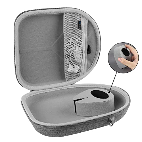 Geekria Shield Headphones Case Compatible with B&O Beoplay HX, H9i, H95, H9, H8, H6, H4, Portal Gaming, Replacement Hard Shell Travel Carrying Bag with Cable Storage (Grey) - color: Grey