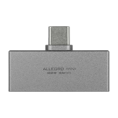 Linsoul Kiwi Ears Allegro Mini Portable IEM DAC, in Ear Monitor Amplifier, USB C to 3.5/4.4mm Output, with Custom Chip, High Resolution 32bit/384kHz, HiFi Earbuds Amp for Phone/PC (Titanium) - color: Titanium