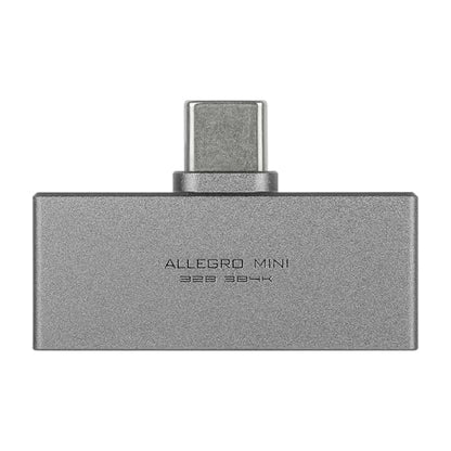 Linsoul Kiwi Ears Allegro Mini Portable IEM DAC, in Ear Monitor Amplifier, USB C to 3.5/4.4mm Output, with Custom Chip, High Resolution 32bit/384kHz, HiFi Earbuds Amp for Phone/PC (Titanium) - color: Titanium