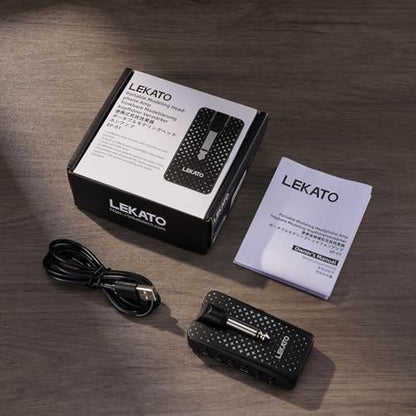 Guitar Headphone Amp, LEKATO Headphones Amplifier for Electric Guitar and Bass, Features 28 Drum Grooves, 14 Effects, 14 Amp Models, Built-in Bluetooth Streaming, OTG Recording, USB Rechargeable