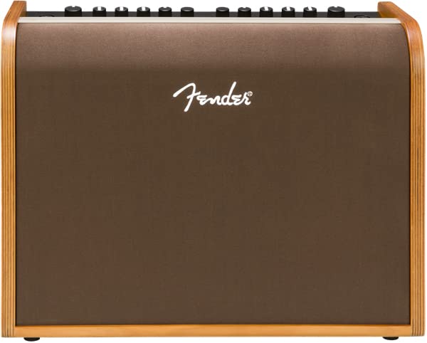 Fender Acoustic 100 1x8 100W Acoustic Guitar Amplifier Bundle with Instrument Cable, Amperstand Guitar Cradle, Tuner, and 24-Pack Picks - size: Acoustic 100 1x8