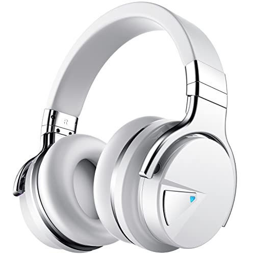 Million Sold 10 Years Classic E7 Active Noise Cancelling Headphones with Upgraded Noise Cancellation, Bluetooth Headphones Wireless with HD Sound Vivid Deep Bass, for Home Office Travel Gift Pcs - color: White, style: E7 Wireless Active Noise Cancelling H