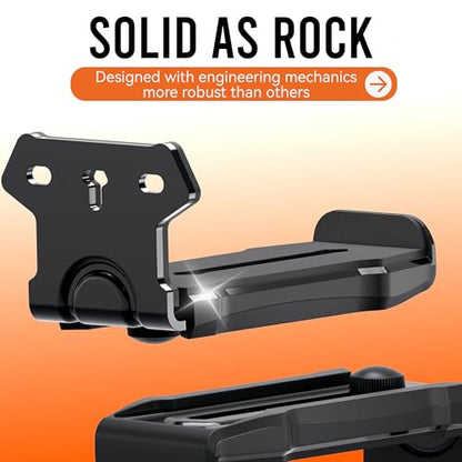 Soundbar Wall Mount Bracket for Samsung, Sony, LG, Vizio, Bose, JBL and More Sound Bar Mounts Under TV, Depth Adjustable 3.8”-6.5”, Hold up to 38 lbs, Soundbar Shelf, Black
