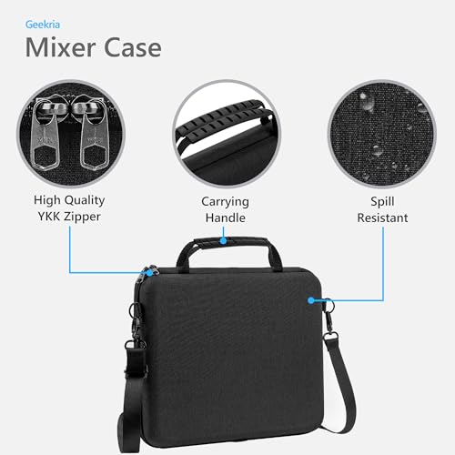 GEEKRIA Hard Shell Travel Case Compatible with Novation Launch Control XL 3, AlphaTheta SLAB MIDI Controller, Audio Mixer Carrying Bag (Dark Gray) - size: for Launch Control XL 3