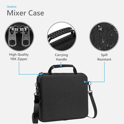 GEEKRIA Hard Shell Travel Case Compatible with Novation Launch Control XL 3, AlphaTheta SLAB MIDI Controller, Audio Mixer Carrying Bag (Dark Gray) - size: for Launch Control XL 3