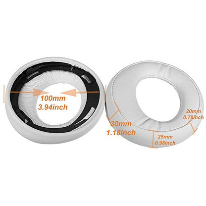 Replacement EarPads for Sony PS3 PS4 Gold Wireless PlayStation 3 PlayStation 4 CECHYA-0083 Stereo 7.1 Virtual Surround Headphones Ear Cushions Pillows Earpads (White) - color: White