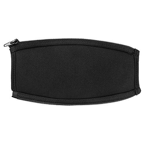 QC25 QC35 Headband Cover, JARMOR Replacement Head Band Protector with Zipper [ Easy Installation ] for Bose QuietComfort 25, QuietComfort 35 Headphones (Black)