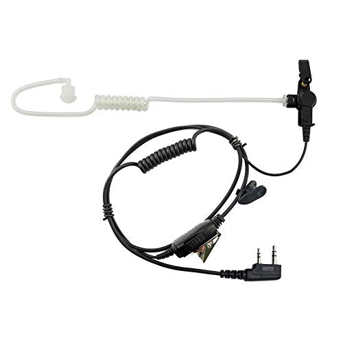 [5-Pack] ProMaxPower Acoustic Tube Earpiece for Kenwood, Baofeng & Retevis 2-Pin Radios TH-415 TK-3100 NX-320 H-777 RT1 - size: 5-Pack