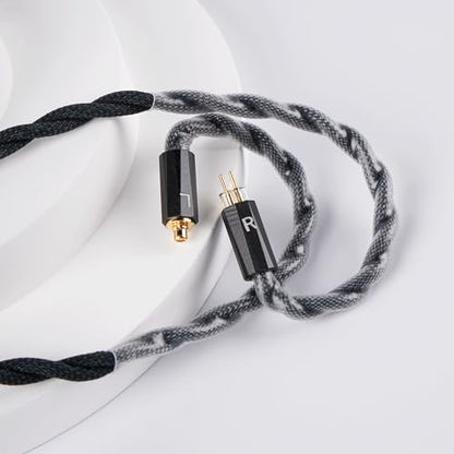 NICEHCK MeetEva IEM Cable, Silver Plated Copper Alloy Earbuds Upgrade Cords, Silver Plated OFC in Ear Monitor Cables for Audiophile Musician Replacement Cord (3.5mm with MMCX) - size: 3.5mm with MMCX