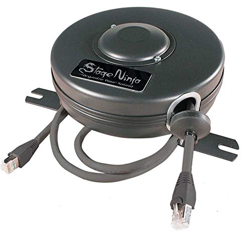 CAT5-15-S 15' Retractable CAT5e Unshielded Cable Reel, Steel Housing