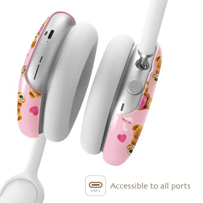 iBenzer Protective Case for AirPods Max Headphones, Ear Cups Cover for Apple AirPods Max (2024 USB-C / 2020 Lightning), Teddy's Dream, AP-MAX-115 - color: Teddy's Dream