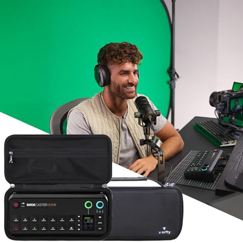 Case for RØDE RØDECaster Video Professional Video Switcher and Audio Interface - Travel Carrying Storage Bag (Black)