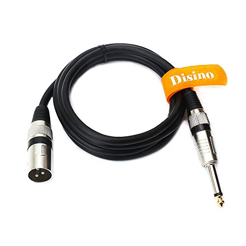 Unbalanced 6.35mm(1/4 inch) TS Mono to XLR Male Cable Gold Plated Quarter inch to Male XLR Microphone Cable Interconnect Cable - 3 Feet/1 Meter - size: 3 Feet