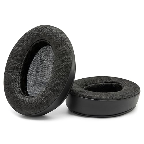 WC Freeze V2 Cloud - Angled Cooling Gel Earpads Compatible with HyperX Cloud Series by Wicked Cushions | Angled Pads for Extreme Comfort, New Freeze V2 Cooling Fabric, Extra Thick | Black - color: Black