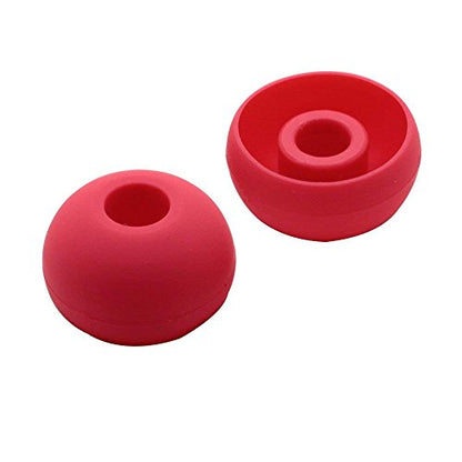 Alitutumao 8pcs Replacement Earbuds Silicone Eartips Compatible with Wireless Powerbeats 3 Powerbeats3 Earphones (Red) - color: Red