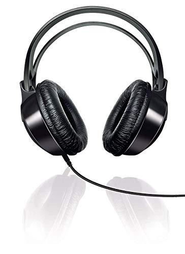 Philips Stereo Over-Ear Headphones SHP1900/10 Hi-Fi Headphones with Cable (Adjustable Headband, Large earpieces, Lightweight Design, 2-m Cable) Black