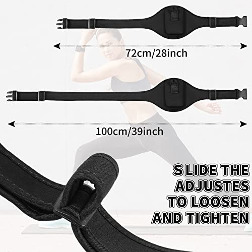 Jexine 8 Pack Mic Belt Wireless for Theatre Neoprene Microphone Holder with Anti Dropping Strap Sweat Absorbent Belt Waistband Bag for Fitness Instructor Vertical Speaker