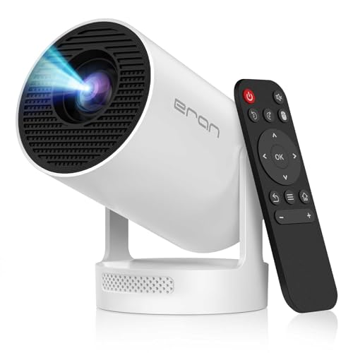 [Electric Focus]Mini Portable Projector with 4K Support, Bluetooth 5.4 WIFI6, 5watt Sound Base Speaker, 260 ANSI, Android 11, 210° Rotation , Auto Keystone Correction Video Projector HY300 PLUS