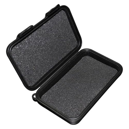 Earphone Case, KYUHEEO Waterproof Headphone Storage Bag Earbud Hard Protective Carrying Case for Wired Earphones, Ear Tips,Earphone Cables, Camera Chips(Black)
