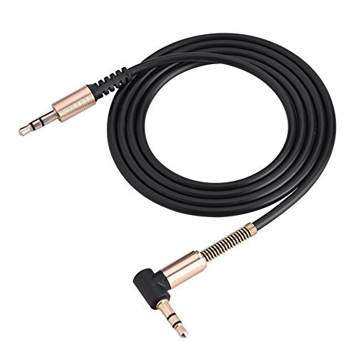 3.5mm Male to Male Aux Cable, 3ft L Shape I Shape Audio Cord Gold Plated for Car Stereo Headphone Speaker - TPE Durable Right Angle Adapter