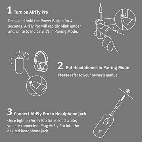 Twelve South AirFly Pro, Bluetooth Wireless Audio Transmitter, Black - color: Black, style: AirFly Pro