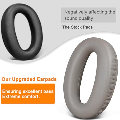 SOULWIT Replacement Earpads Cushions for Sony WH-1000XM2 (WH1000XM2) & MDR-1000X (MDR1000X) Headphones, Ear Pads with Noise Isolation Foam, Added Thickness (Gold) - color: Gold