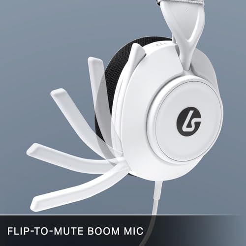 PowerA LucidSound LS10P Gen 2 Wired Gaming Headset for PlayStation - White, Quick-Access Audio Controls, Designed for Comfort, Premium Audio, flip-to-Mute Boom mic, PC Compatible - style: White