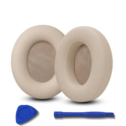 Replacement Ear Pads for Beats Studio 2 & Studio 3 (B0501, B0500) Wired & Wireless Headphones, Protein Leather Earpads Cushions with Memory Foam, Extra Thick Ear Cups,1 Pair (Light Gold) - color: Light Gold